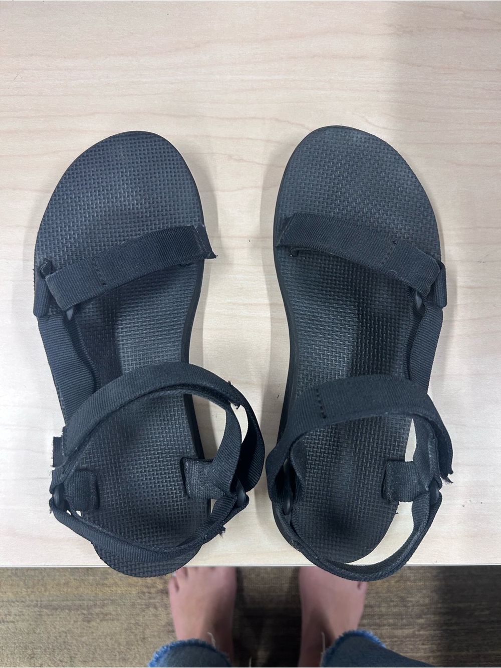 Black Women's Teva Sandals - Picture 5 of 7